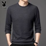 Playboy, мужской лонгслив, осеннее трендовое термобелье, универсальная приятная телу футболка, круглый воротник