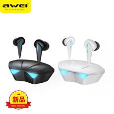 Беспроводной игровой гарнитура awei/用维t23电竞无线耳机蓝牙5.3无延迟立体声手机通用音乐耳塞 Awei/T23