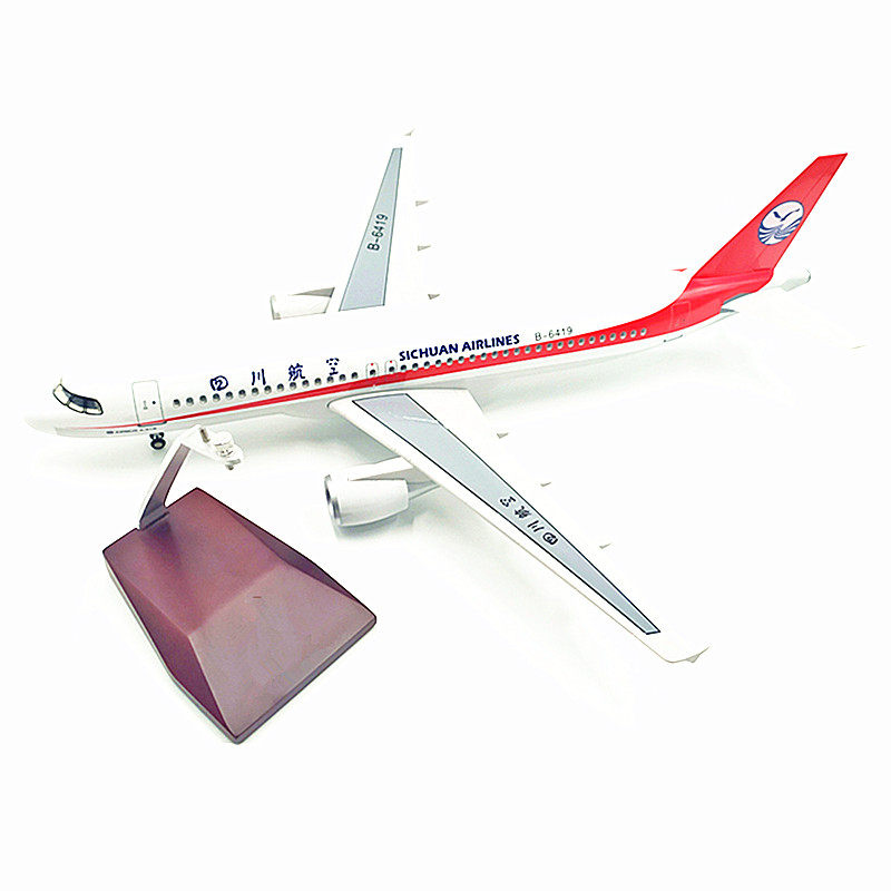 Flight 3U8633 Sichuan Airlines Number B- 6419 China Captain Static Simulation Aircraft Model A319