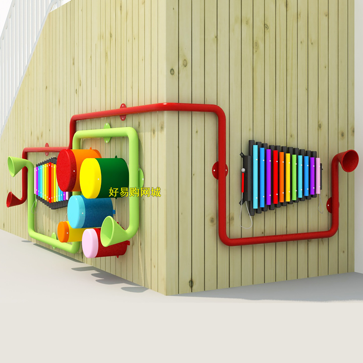 幼儿园儿童墙面敲击乐器：户外音乐传声筒，让宝宝成为小小音乐家！-打击乐器-淘宝好物网