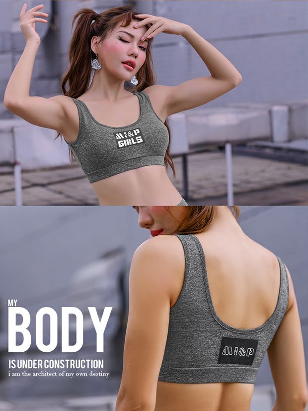 2019 mới thoáng khí ẩm bấc thấp ngực mùa hè thể thao bra rộng dây đeo vai đơn giản quần áo thể dục bó sát đồ lót nữ - Đồ lót thể thao áo ngực thể thao tốt