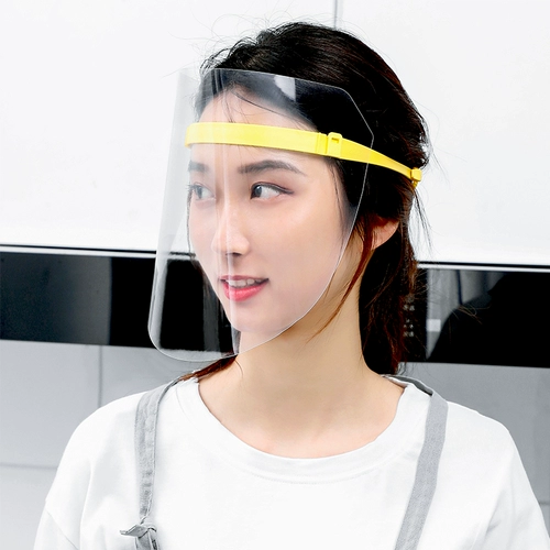 Защита Маска полная лицо против родов детей Прозрачная пластиковая изоляция маска Жареное масляное масля