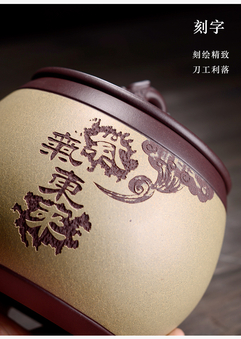 Acer yixing ores in the the original household violet arenaceous caddy fixings pu 'er wake receives storage POTS a kilo