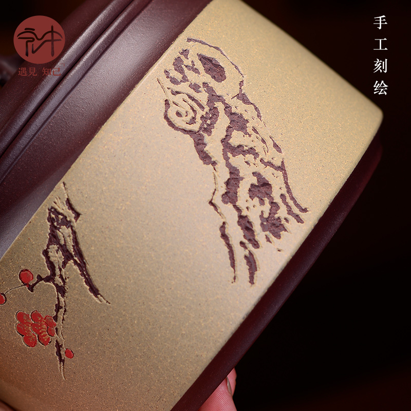 Macros in household violet arenaceous caddy fixings yixing undressed ore pu - erh tea POTS storage sealed POTS 1 catty POTS