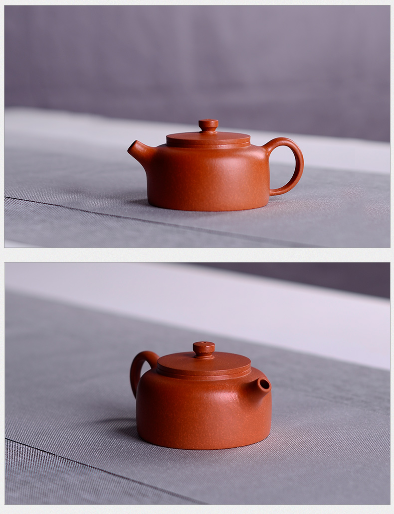 Macros in yixing undressed ore mud sketch zhu xi shi pot of checking ceramic tea pot - household teapot tea set