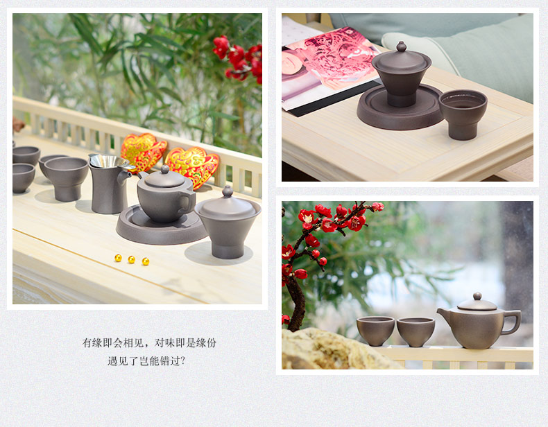 Macros in yixing it suit household kung fu tea set dry tea tray cups of a complete set of gift boxes in the teapot