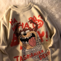 Neresum Tasmani demon is quite cute ~ autumn and winter New Tide brand sweater ins female loose