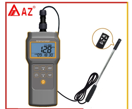 Taiwan Hengxin AZ8905 multi-function anemometer measures temperature and humidity dew point wet bulb anemometer