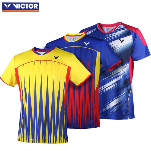 Victor, дышащая быстросохнущая футбольная форма для бадминтона подходит для мужчин и женщин