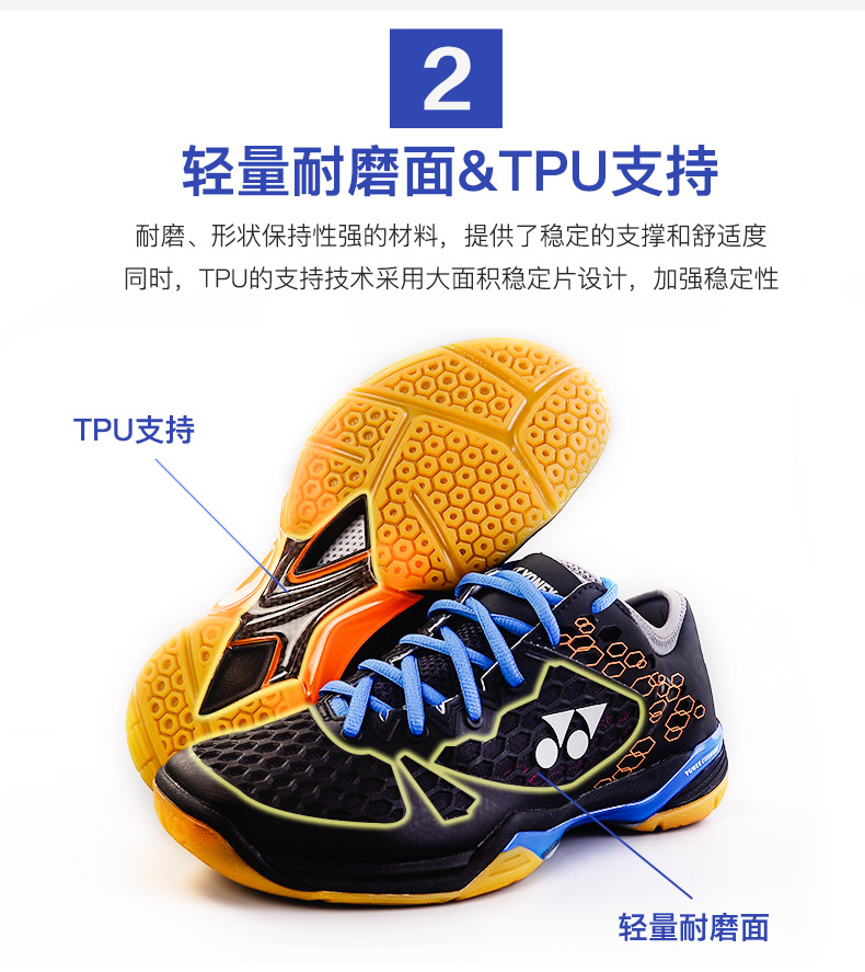 [李宗伟 款] Giày cầu lông yy Yonex nam SHB03LCWEX chống trượt mang giày game chuyên nghiệp giày thể thao trắng