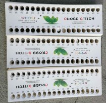 Thickened film 36-hole blank threading board cross-stitch winding board three-dimensional embroidery material embroidery thread finishing