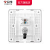 Bull socket flagship switch socket computer TV category six wired socket 86 type gigabit network G12 gray