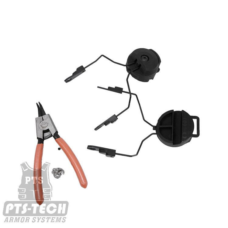 Safety helmet accessories Helmet headphone buckle msa headphone bracket new aluminum alloy headphone holder fitting safety helmet