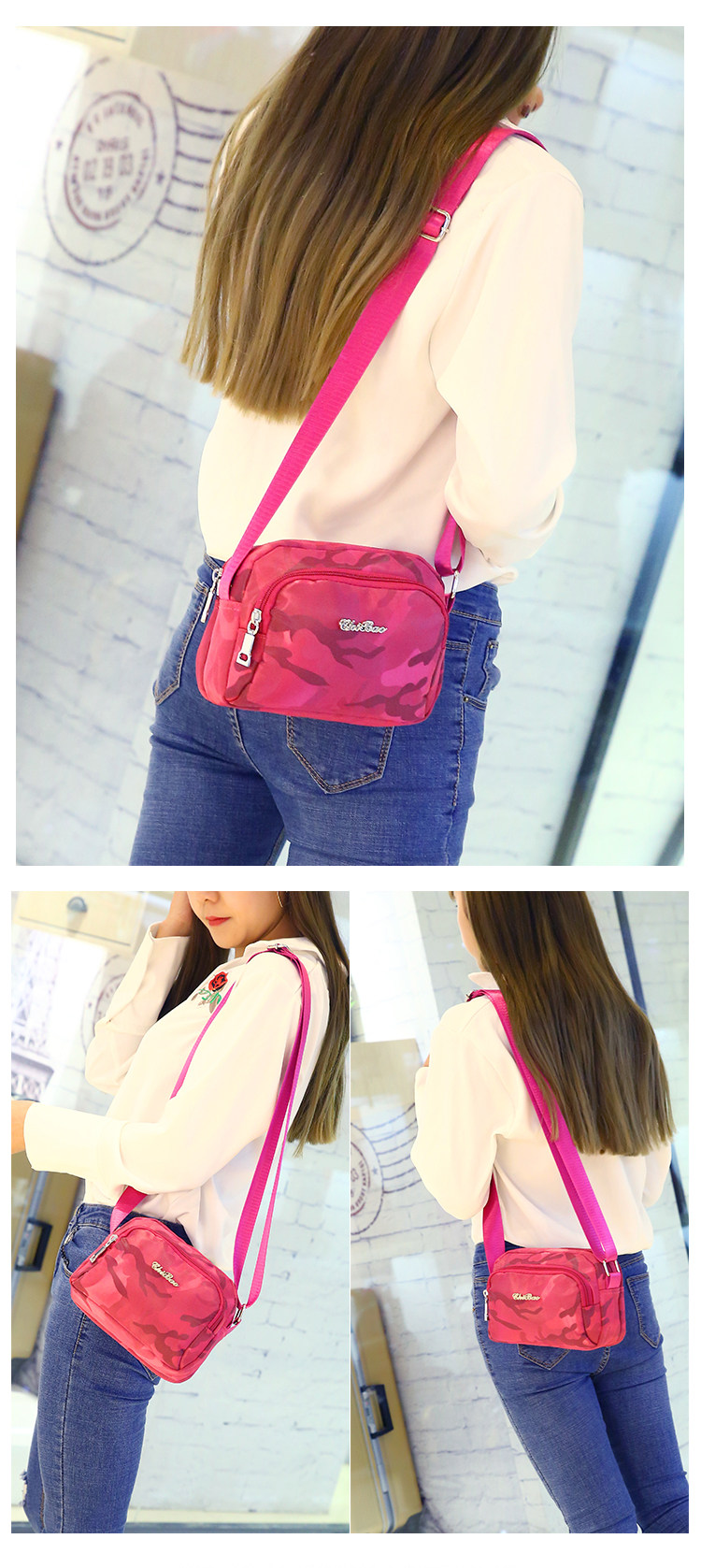 Нейлоновая небольшая сумка, маленькая сумка на одно плечо, шоппер, мобильный телефон, кошелек, сумка через плечо, ткань оксфорд Chi leopard 