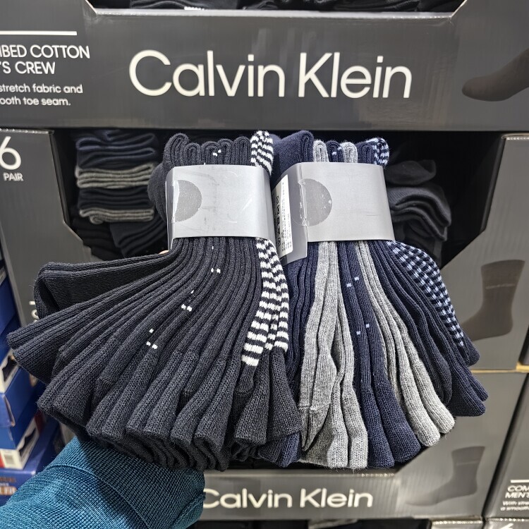 Costco Purchases 6 Pairs of Calvinklein Men's Mid-Calf Socks, Ck Men's Style for Spring, Autumn and Winter, 2026 New Model Costco Purchases 6 Pairs of Calvinklein Men's Mid-Calf Socks, Ck Men's Style for Spring, Autumn and Winter, 2026 New Model