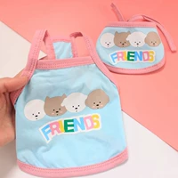 Слюнявчик, синий жилет