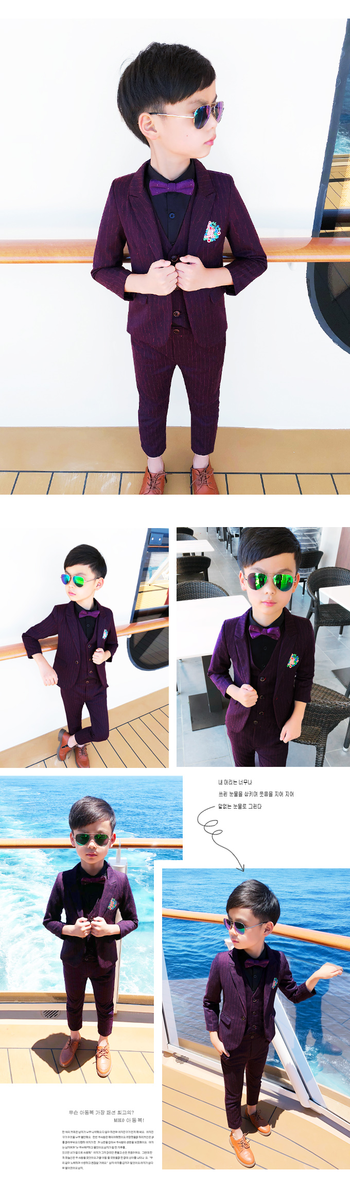 Mùa thu đông 2018 cho trẻ em bộ đồ ba mảnh phù hợp với quần áo trẻ em Phiên bản Hàn Quốc của bé trai mới phù hợp với bộ đồ bé gái hoa đồ vest bé trai