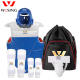 Jiurishan Taekwondo Protective Gear Set for Children, Training and Competition Chest Protector, Hand Guard, Unisex Set, Six-Piece Set