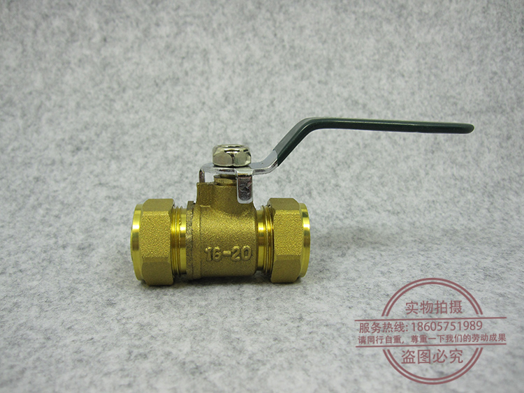 16 20 25 32 aluminum-plastic pipe ball valve sleeve type solar special aluminum-plastic valve valve 4 points 6 points 1 inch