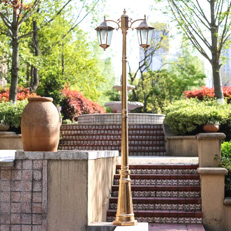 Eurostyle Solar Street Lamp Yard Grass Terrace Lamp Waterproof Outdoor Lamp Landscape Garden Villa Community LED High-Pole Lamp