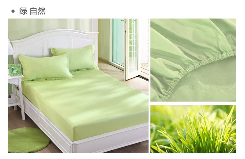 Bộ đồ giường dệt tại nhà Menglan 1,5 chiếc giường bằng vải bông chéo 笠 1,8 m - Trang bị Covers 	ga giường bo chun