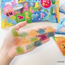 Japanese Kanro Ganle Land Marine Animal Pattern Juice Soft Candy Q Sugar Baby Children snacks are not very sweet