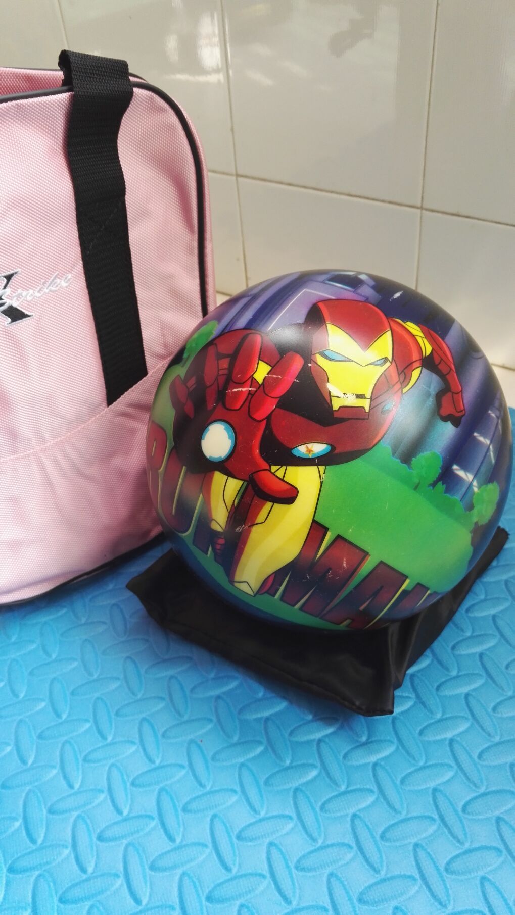 Bowling bowling cung cấp X tất cả trong thương hiệu Chất liệu hồng bóng 1680D bền và bền bộ đồ chơi bowling cho bé