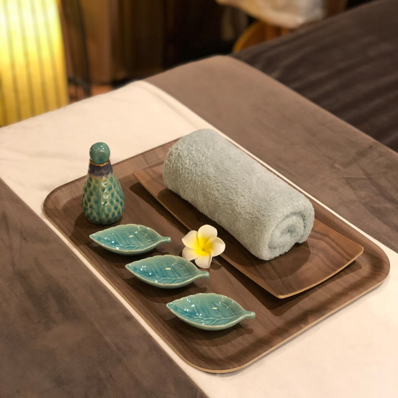 Beauty salon tray SPA dishes essential oil bottle beauty bed ornaments essential oil bowl beauty tray dispensing saucer