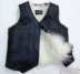 Áo len nam lông trung niên một mùa thu và mùa đông da cỏ vest da cừu vest ấm áp cotton Áo vest cotton