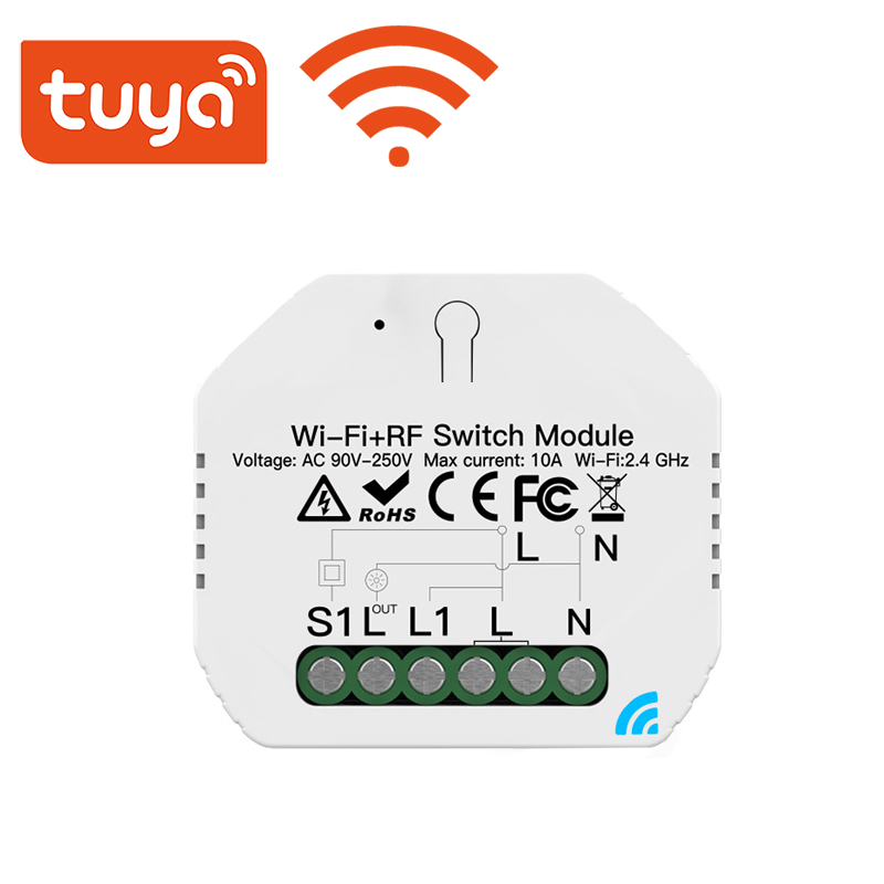 Graffiti WIFI Intelligent Tunner Concealed Intelligent Switch Graffiti Remote Control Support Alexagogle