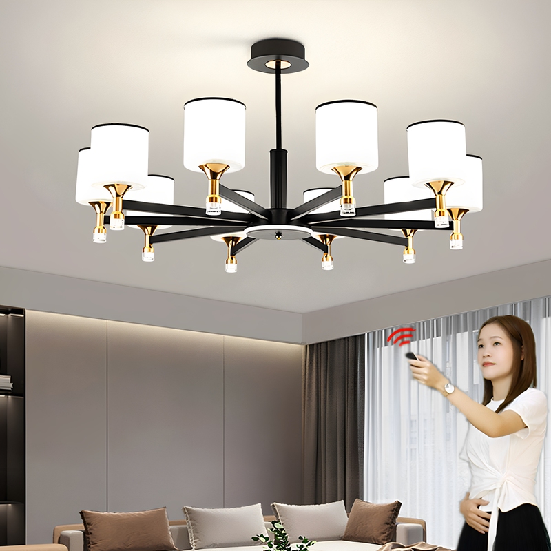 Living Room Chandelier 2026 New Model Modern Minimalist Elegant Light Luxury Dining Room Guangdong Zhongshan Iron Art Lighting Fixtures Villa Whole House