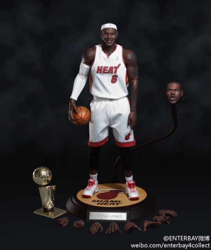ENTERBAY LEBRON JAMES マイアミヒート ENTERBAY EB LeBron, James, figure 1/6 Heat | eBay
