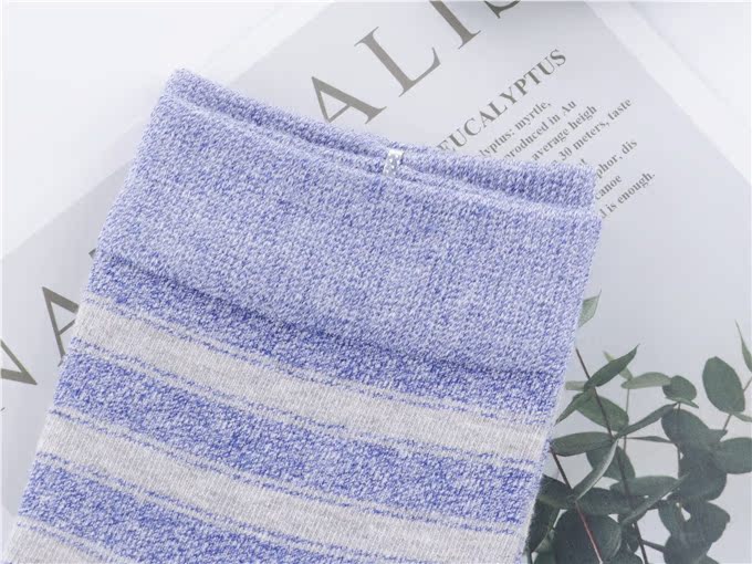 Quần ống nam sọc Nhật màu cotton dày hiển thị vớ nam kinh doanh yếu tố khử mùi gió vớ cao
