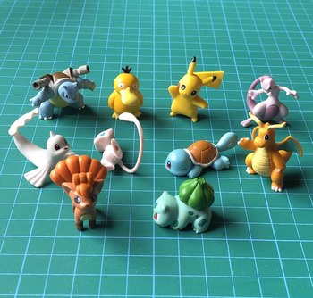 Pokemon food toy mini 2-3cm doll water arrow turtle quick dragon squirtle six tails fantasy