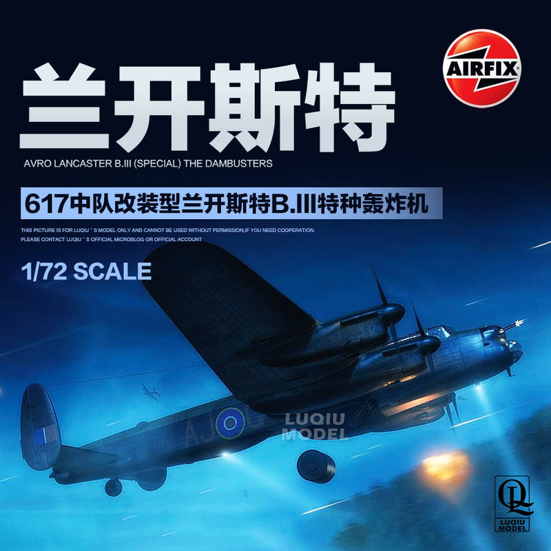 Airfix 1/72 617 Squadron Modified Lancaster B.Iii Special Bomber Af-09007A