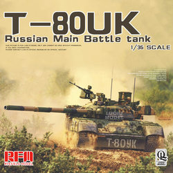 Luqiu Model Wheatfield Tank Rm5115 1/35 Russian T-80Uk Empty Shell Version with Movable Suspension Tracks