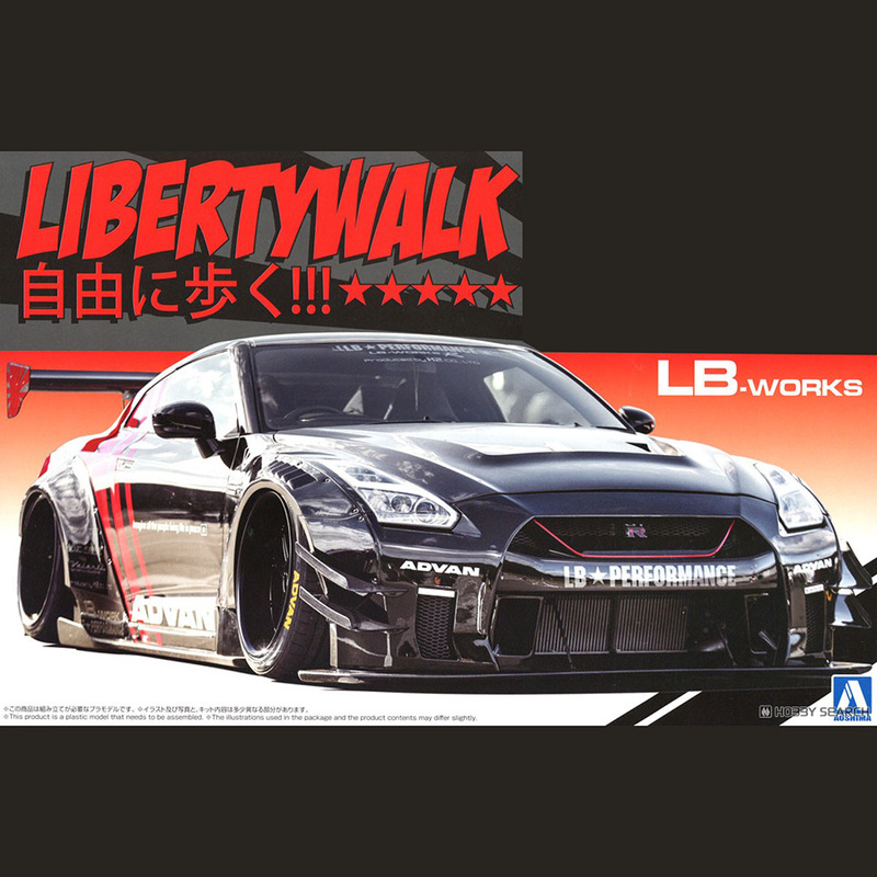 In Stock Qingdao Society 1/24 Assembled Car Model lb Wide Body R35 Gt-R Type 2 Ver.2 20473