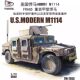 T-Model Tm7203 1/72 American Hummer Hmmwv M1114 Frag5 Heavy Armored Hummer