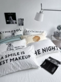 Ins Simple Letters All Cotton Pillow Eleve Single Products Four Seasons хлопчатобу