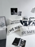 Ins Simple Letters All Cotton Pillow Eleve Single Products Four Seasons хлопчатобу