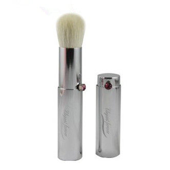 EF pink diamond silver telescopic blush brush portable with lid powder brush makeup brush makeup brush