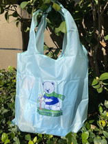 American Airlines Foldable Polyester Green Tree Planting Large Capacity Folding Eco-friendly Bag Supermarket Single Shoulder Shopping Bag