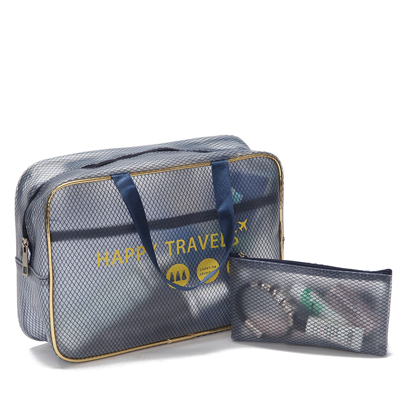 Exterior Single Large Capacity TPU Waterproof Portable Makeup Bag Wash Toiletries Two Sets Swimming Fitness Travel Containing Bag