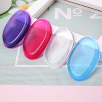 Outer single silica gel powder puff transparent crystal does not eat powder dry and wet foundation makeup pounce face pounce face multi-color