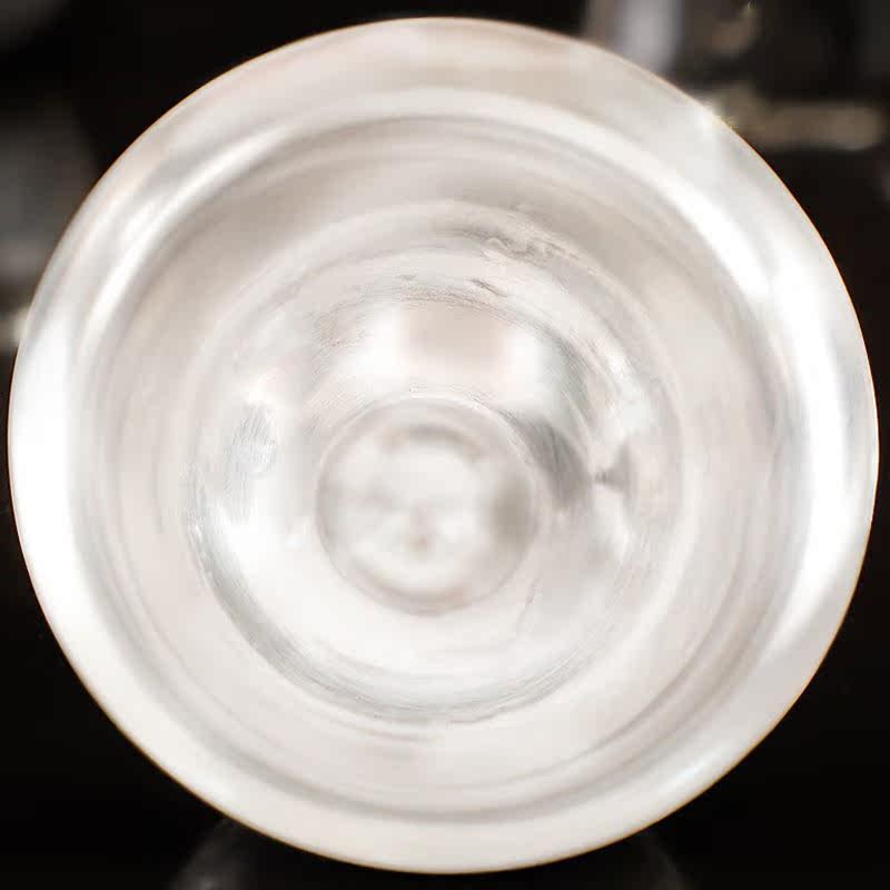 Buddha supplies foot silver 990 pure silver water supply bowl glossy water supply cup water purifying bowl water cup thickened 8cm