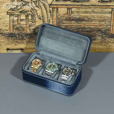 Denim watch storage box, mechanical watch jewelry box, watch box, portable watch box, storage box, high-end, exquisite and new