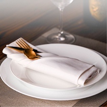 Pure cotton white mouth cloth hotel western restaurant napkin cup cloth cup cloth net cloth folded mat towel absorbs water and does not shed lint