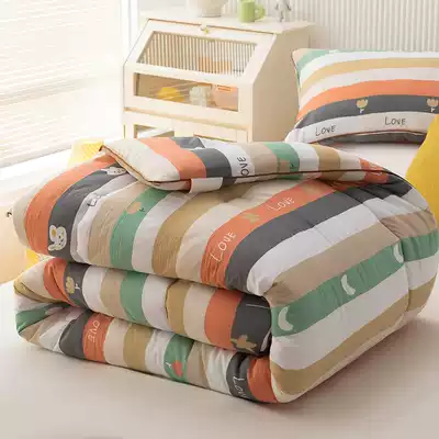 Quilt winter quilt spring and autumn quilt Core Four Seasons Universal single student double cotton quilt thick warm air conditioning by children