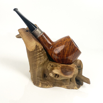 Marigold pipe holder pipe holder root nodule old material ornaments personalized creative smoking utensils handmade