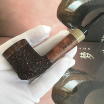 Heather pipe Imported from Italy Heather sandblasting carved straight pipe Heather old material yadocan